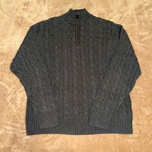 OLD NAVY Men's Cable-Knit Quarter-Zip sweater
